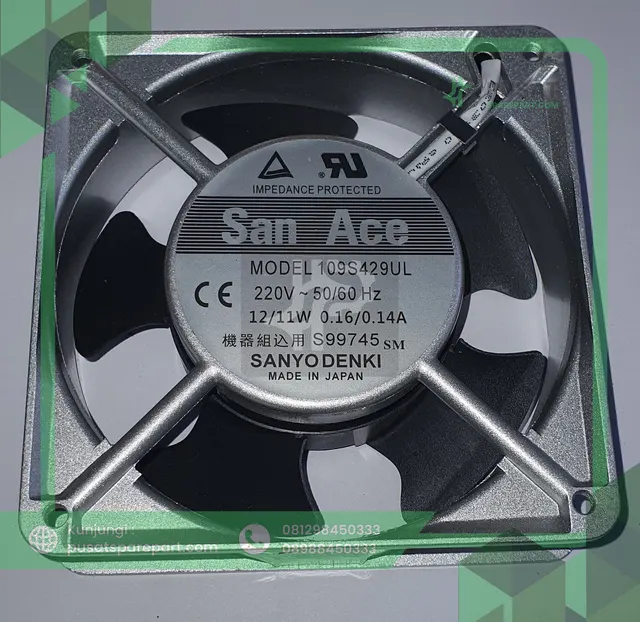 Fan SAN ACE 109S429UL 220V 50/60HZ 12/11W 0.16/0.14A 12038 12CM