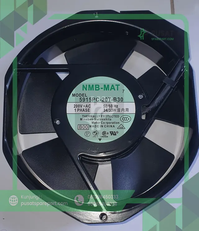 Fan NMB 5915PC-20T-B30 200VAC 50/60HZ 34/33W 15038 15CM