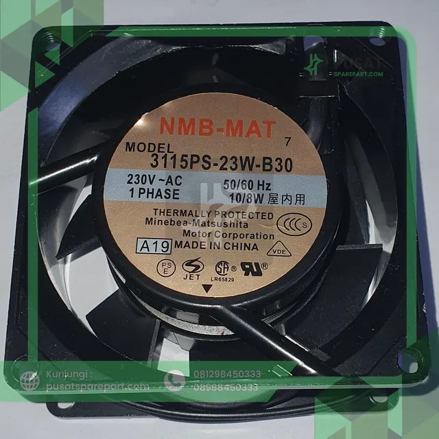 Fan NMB 3115PS-23W-B30 230V 50/60HZ 10/8W 8038
