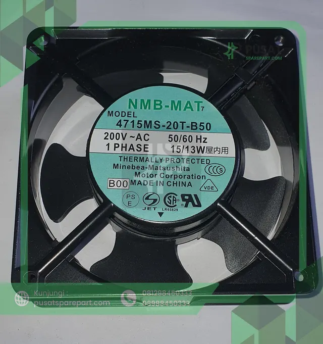 Fan NMB 4715MS-20T-B50 200V AC 50/60HZ 15/13W 12038 12CM