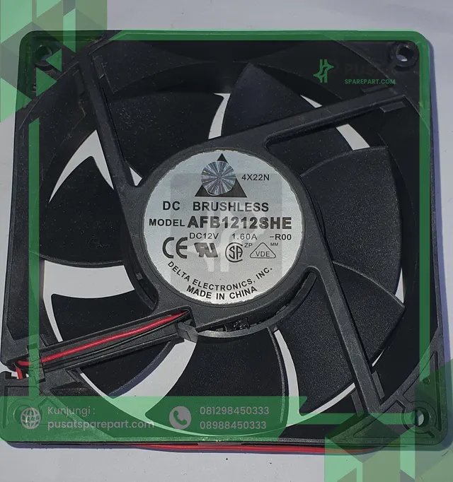 Fan Delta AFB1212SHE DC 12V 1.60A 12038 12CM
