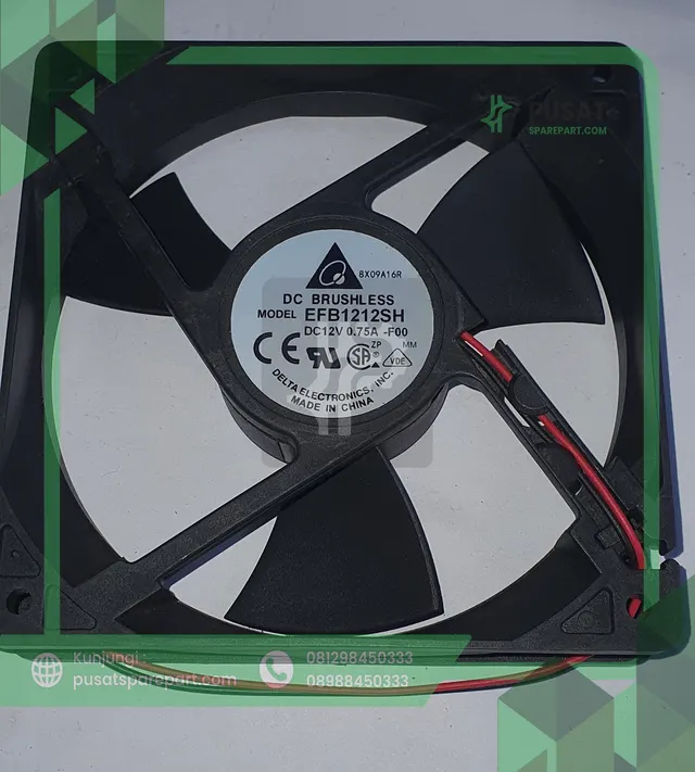 FAN DELTA EFB1212SH DC 12V 0.75A F00 12025 12CM