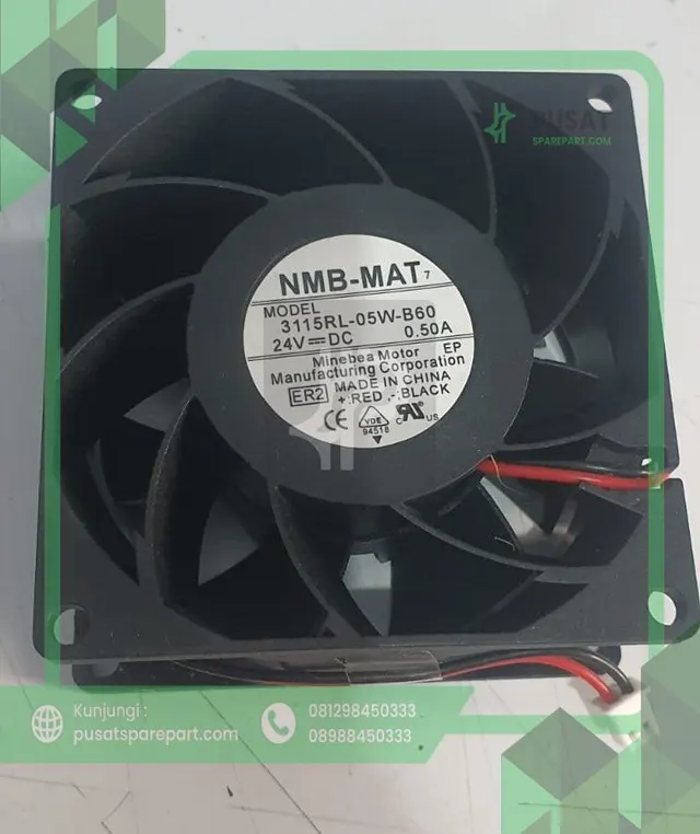 Fan NMB 3115RL-05W-B60 24V 0.50A 8038 8CM