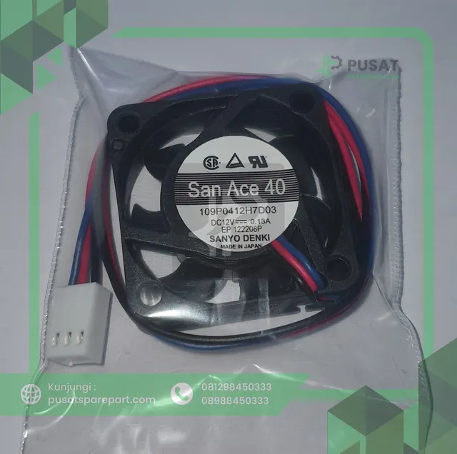 Fan San Ace 109P0412H7D03 DC 12V 0.13A 4015 4CM