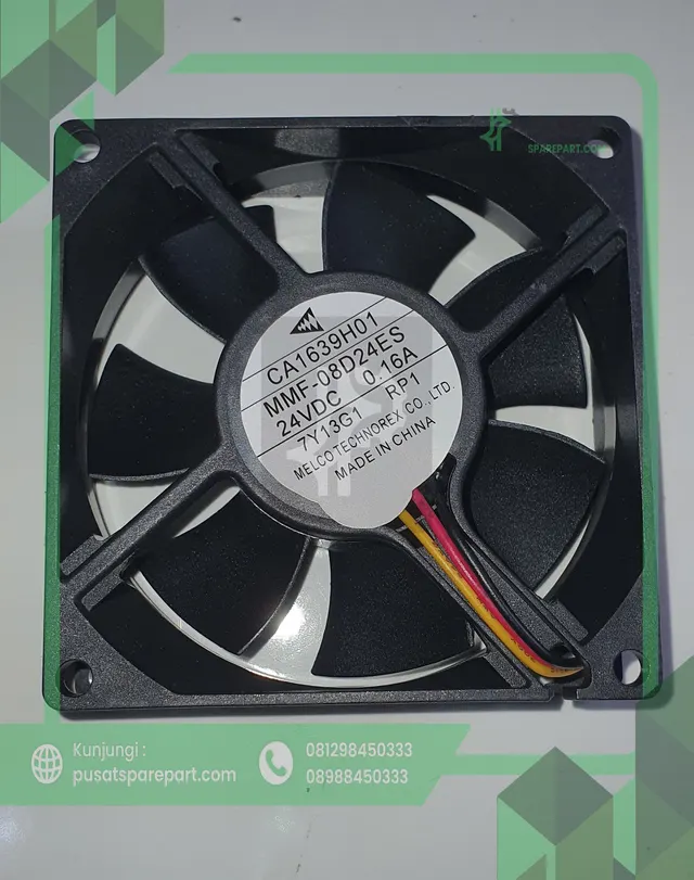 Fan MELCO MMF-08D24ES RP1 24VDC 0.16A 8025 8CM - gambar 2