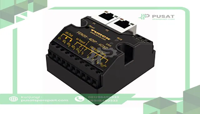 Turck FEN20-4DIP-4DXP Multiprotocol block I/O modules, 4 PNP In, 4 in or out, 24VDC, FEN20 Series