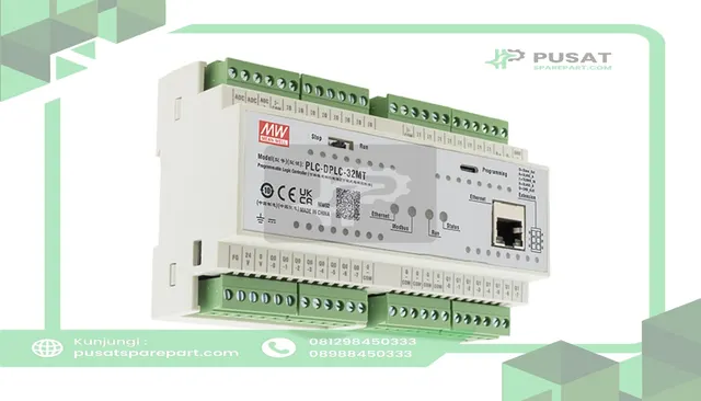 MEAN WELL PLC-DPLC-32MT PLC Controller, 16 Digital Inputs, 24Vdc, PLC-DPLC Series
