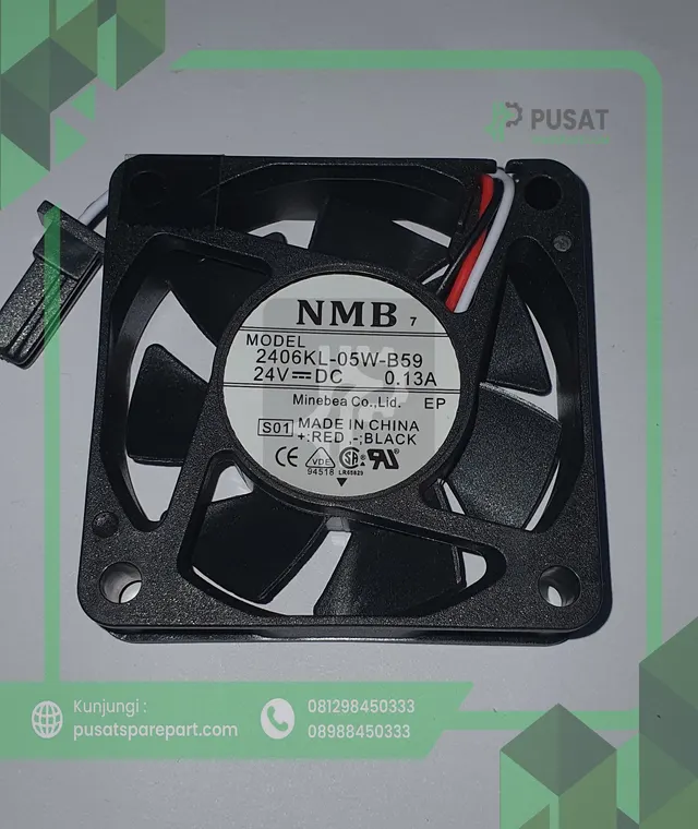 Fan NMB 2406KL-05W-B59 24VDC 0.13A 12038 12CM