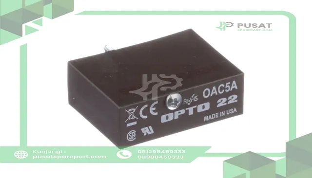Opto 22 OAC5A Module, Digital, 24 to 280 VAC, 12 mA @ 5 VDC, 100 Megohms (Min.) @ 500 VDC