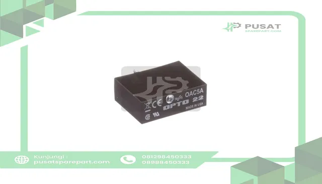 Opto 22 OAC5A Module, Digital, 24 to 280 VAC, 12 mA @ 5 VDC, 100 Megohms (Min.) @ 500 VDC - gambar 2
