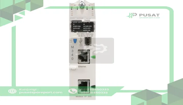 Schneider Electric BMXP342020 IO Processor Module, 1024 Discrete and 256 Analog Ports, Modicon Series - gambar 2