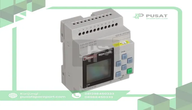 IDEC Corporation FL1F-H12RCE SmartRelay, 12-24 VDC, 10 A, Ethernet Port, Backlite Display, FL1F Series