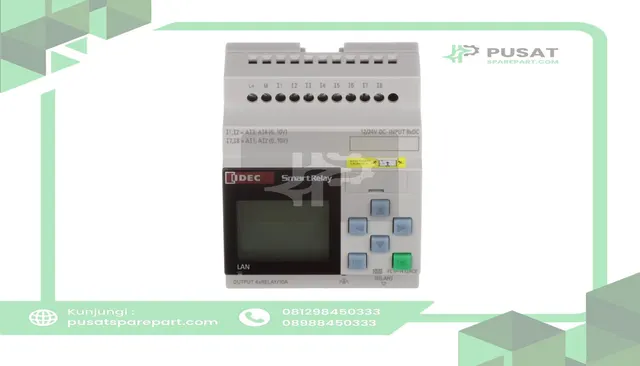 IDEC Corporation FL1F-H12RCE SmartRelay, 12-24 VDC, 10 A, Ethernet Port, Backlite Display, FL1F Series - gambar 2