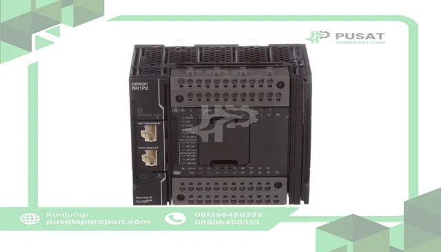 Omron Automation NX1P2-9024-DT1 CPU, 24 Built-in I/O points, 4 Max Axes, PNP, NX-12P Series - gambar 3