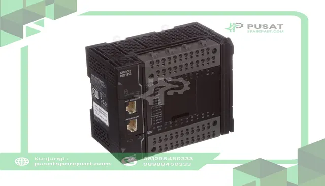 Omron Automation NX1P2-9024-DT1 CPU, 24 Built-in I/O points, 4 Max Axes, PNP, NX-12P Series - gambar 2