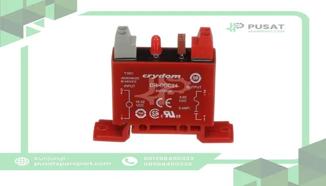 Sensata - Crydom DR-ODC24 Relay, Power, DIN Rail, I/O MODULE, 18-32VDC In, 5-48VDC Out, DR Series - gambar 3