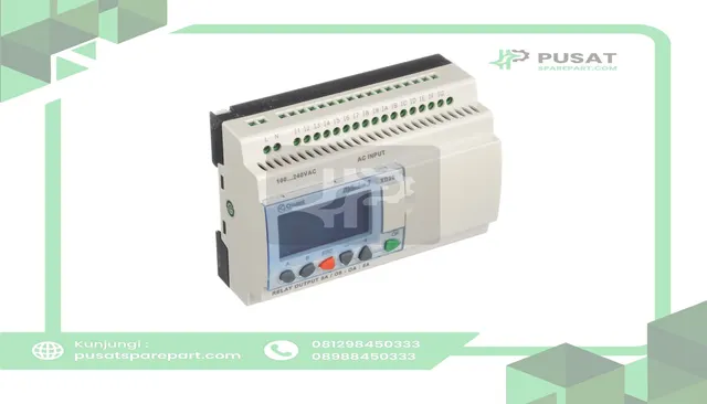 Crouzet 88974163 Controller,PLC,Sup-V 100-240AC,16 Digital In,10 Relay Out,Panel Mnt,IP20, IP40 - gambar 2