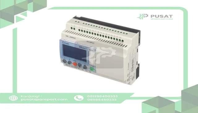 Crouzet 88974163 Controller,PLC,Sup-V 100-240AC,16 Digital In,10 Relay Out,Panel Mnt,IP20, IP40 - gambar 5