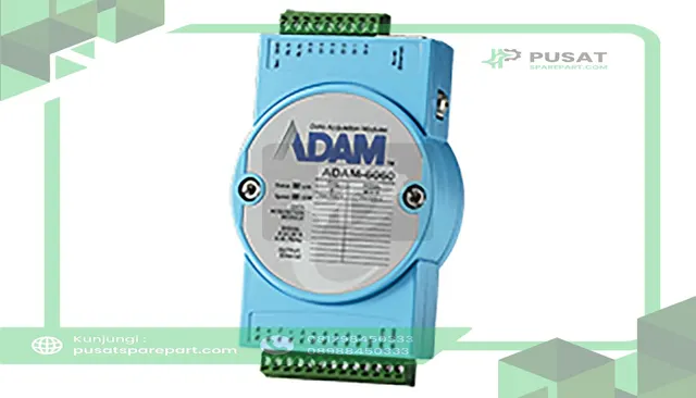 Advantech ADAM-6060-D1 6 Relay Output/6 DI Module, Ethernet, Modbus/TCP, 12-24VDC, ADAM-6000 Series