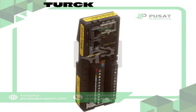 Turck FEN20-16DXP Ethernet I/O Station, 16 Configurable Channels, 12-30VDC, PNP, IP20, F6931089 - gambar 2