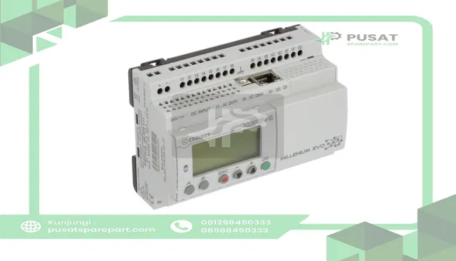 Crouzet 88975111 MilleniumEVO, Logic Controller, 24 I/O, 24 Vdc, Display, Ethernet - gambar 3