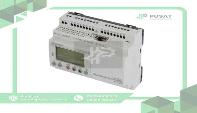 Crouzet 88975111 MilleniumEVO, Logic Controller, 24 I/O, 24 Vdc, Display, Ethernet - gambar 5