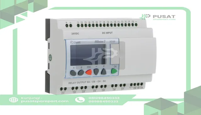 Crouzet 88974161 Controller,PLC,Sup-V 24DC,16 Analog/Digital In,10 Relay Out,Panel Mnt,Screw