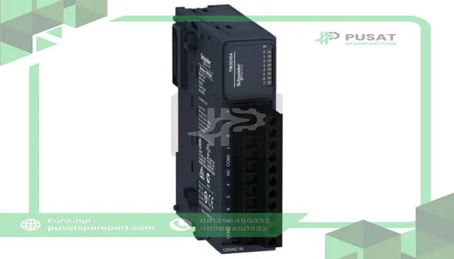 Schneider Electric TM3DI8A Module, 8 Inputs, 120VAC, 7.5mA Input, Modicon TM3