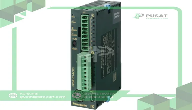 Panasonic Industrial Automation AFP0RC14RS PLC, Micro, 16K Steps, 2 A/pt, 5 A (Max.)/Common, 24 VDC,8 inputs, 6 outputs