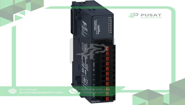 Schneider Electric TM3DQ8RG Module, 8 Outputs, Discrete, 24VDC, 200mA Output, Relay NO, Spring, Modicon TM3