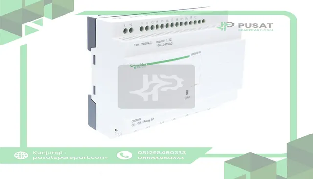 Schneider Electric SR2E201FU Logic Module Without Display, 12 x 8 I/O, Zelio Logic SR2 Series