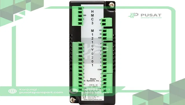 Maple Systems HMC3-M1210Y0201-V2 HMI, 12 Bi-Directional In, 8 Relay Out, 2 PNP Out, 2 Analog In, 1 Analog Out