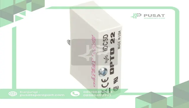 Opto 22 IDC5D Module, DC Input, 50 mA, 2.5 to 28 VDC, 30 mA (Max.), 5 VDC, 1 ms, 1.5 ms