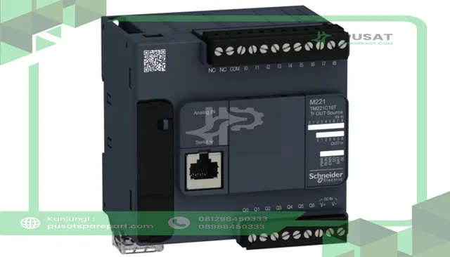 Schneider Electric TM221C16R Controller, Logic, 16 I/O, 100-240VAC Supply, Relay NO Output, Modicon M221