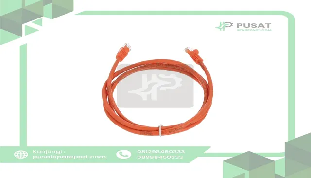 Maple Systems 7431-0104 Assy-Cable, Cat5E, 350Mhz, Crossover, 5, Org/Red - gambar 3