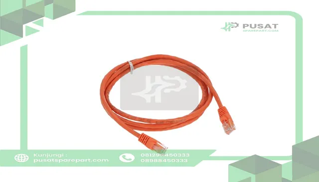 Maple Systems 7431-0104 Assy-Cable, Cat5E, 350Mhz, Crossover, 5, Org/Red - gambar 2