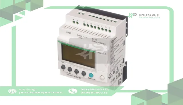 Schneider Electric SR2B121JD Compact Smart Relay/Programmable, 12 I/O, 12VDC w/LCD, Zelio Logic SR2 Series - gambar 5