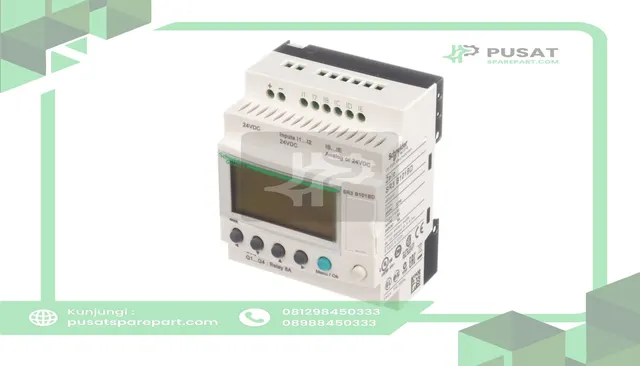 Schneider Electric SR3B101BD Compact Smart Relay, Programmable, 10 I/O, 24 VDC, w/LCD, Zelio SR3 Series - gambar 5