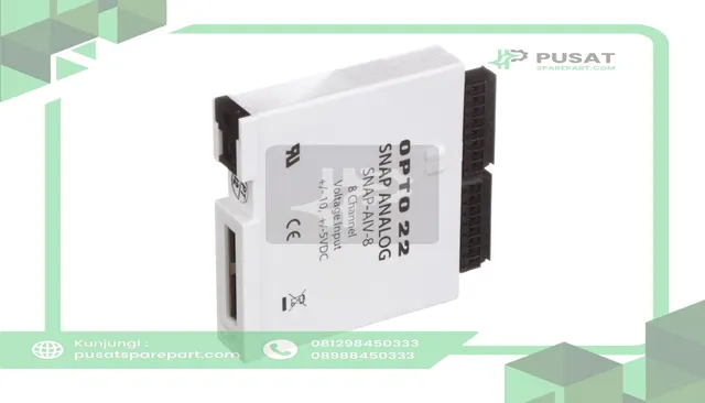 Opto 22 SNAP-AIV-8 PLC I/O Module SNAP 8 x I/O, -10 to 10 V dc, -5 to 5 V dc, 82.55 x 18.79 x 90 mm - gambar 2