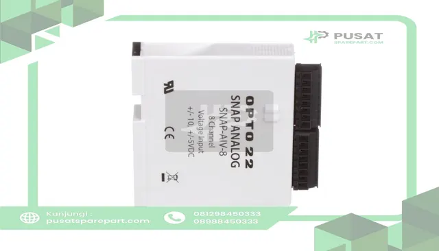 Opto 22 SNAP-AIV-8 PLC I/O Module SNAP 8 x I/O, -10 to 10 V dc, -5 to 5 V dc, 82.55 x 18.79 x 90 mm - gambar 3