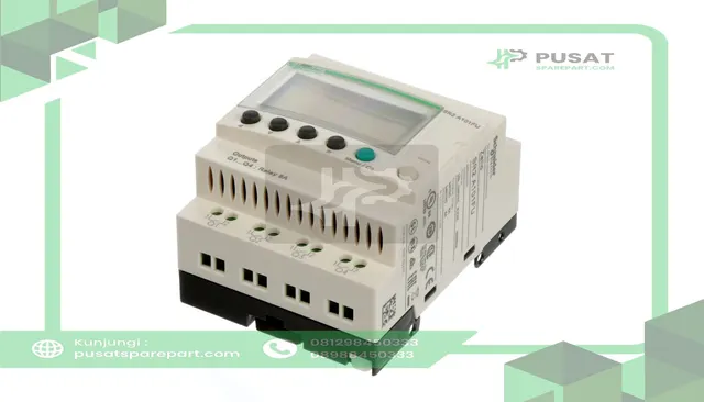 Schneider Electric SR2A101FU Smart Relay, 10 I/O, 120/240VAC w/Clock, w/ Display, Zelio Logic SR2 Series - gambar 5