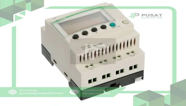 Schneider Electric SR2A101FU Smart Relay, 10 I/O, 120/240VAC w/Clock, w/ Display, Zelio Logic SR2 Series - gambar 2