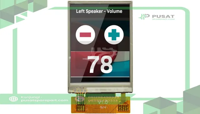 Newhaven Display International NHD-2.4-240320CF-BSXV-FT 2.4 in Thin-Film Transistor Liquid Crystal Display, 240 X 320 Resolution, 4-Wire Resistive Touch, High Brightness