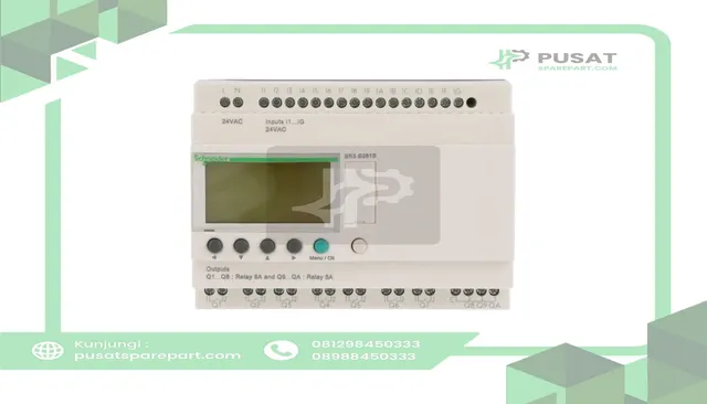 Schneider Electric SR3B261B Modular Smart Relay, 26 I/O, 24VAC, Display, Zelio SR3 Series - gambar 2