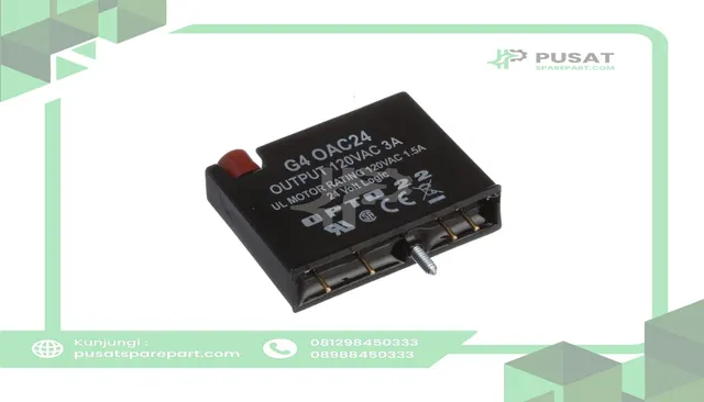 Opto 22 G4OAC24 PLC I/O Module G4 3 A 12 - 140 V ac, 48.8 x 12.2 x 41.1 mm
