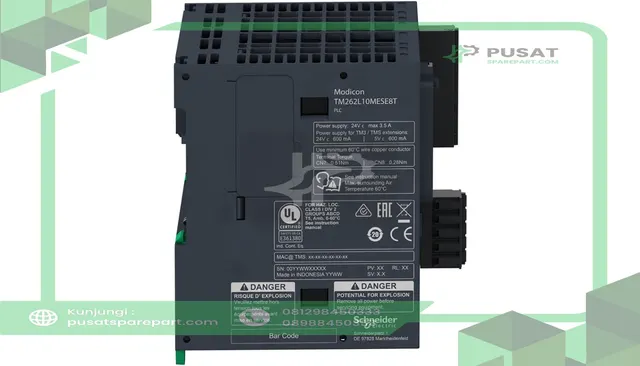 Schneider Electric TM262L10MESE8T PLC, Logic Controller, Transistor Output, 4 In/4 Out, Ethernet, 5ns/inst - gambar 4