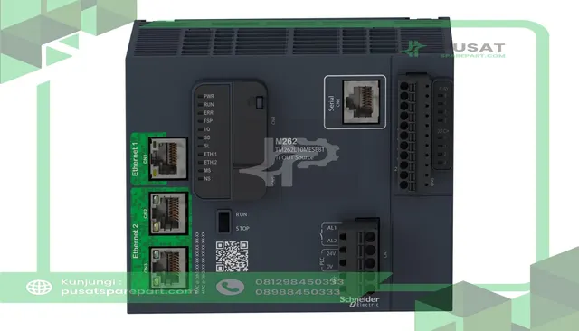 Schneider Electric TM262L10MESE8T PLC, Logic Controller, Transistor Output, 4 In/4 Out, Ethernet, 5ns/inst - gambar 5