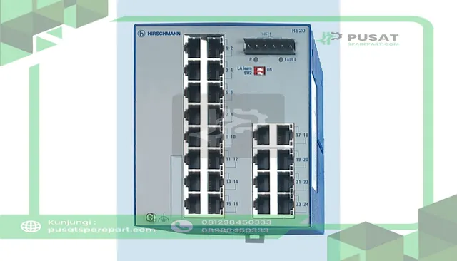 Hirschmann RS20-2400T1T1SDAU Fast Ethernet Switch, Unmanaged, 24 Port, RJ45, Fanless Design, RS20 Series