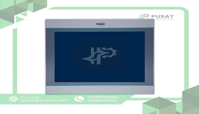 RS PRO 2156606 HMI Touchscreen Display, 10.2 Inch, TFT LCD 800x480 pixels, IP65, 24VDC, 4 port