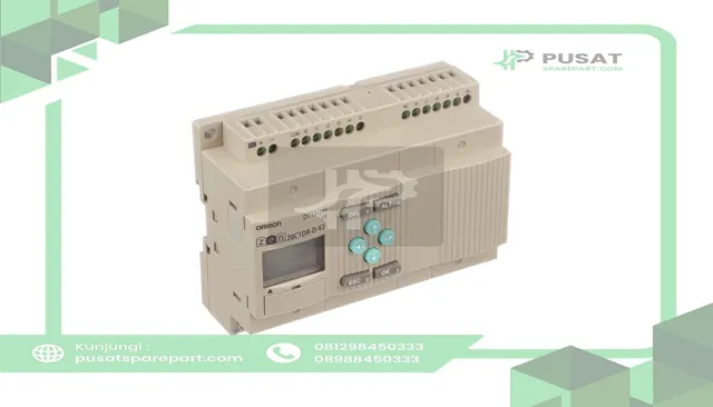 Omron Automation ZEN-20C1DR-D-V2 Controller, CPU, 12 Inputs, 8 Outputs, DC Input, Relay Output, DC Power Supply